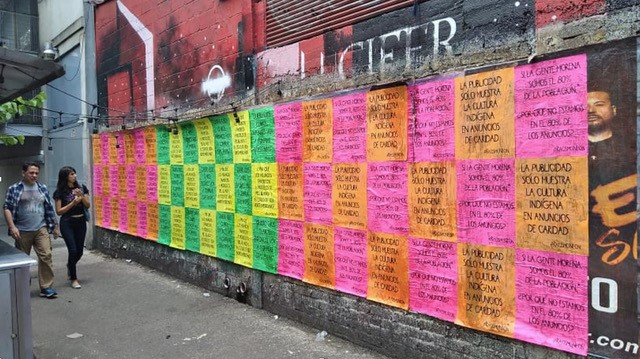 posters in the streets of Mexico City