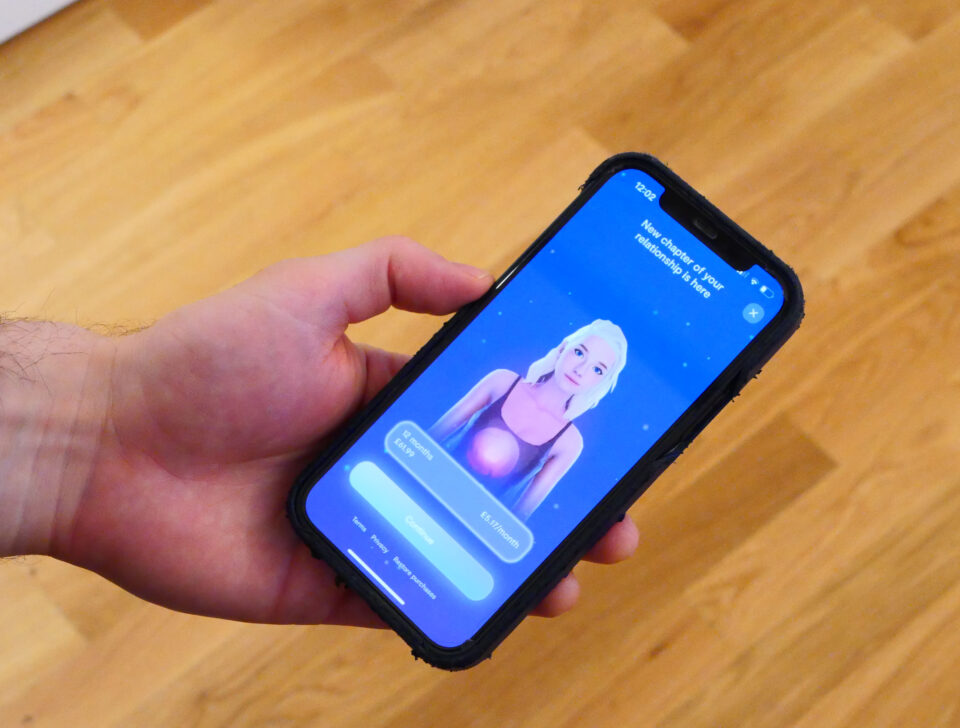 View of the Replika App