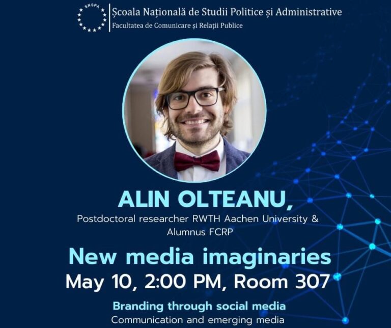 On New Media Imaginaries: Alin Olteanu @ National School of Political and Administrative Studies